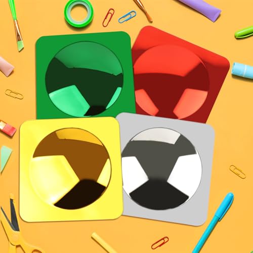 4PCS Sensory Wall Bubble Mirrors, 10x10 Inch Convex Acrylic Mirror Set