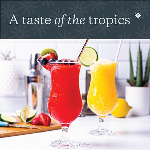 Vikko Hurricane Glasses Set of 4, 13.25 oz Tropical Cocktail & Drinkware