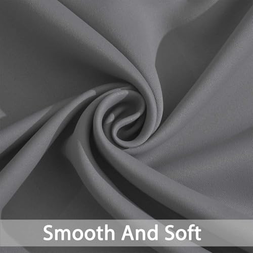 Room Darkening Curtains 52x84 inch Grommet - 2 Panels Blackout Drapes