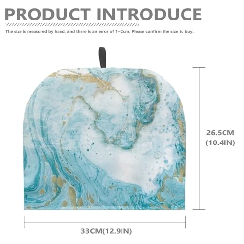 Insulated Teapot Cozy - Thermal Tea Kettle Warmer with Hanging Loop, Aqua