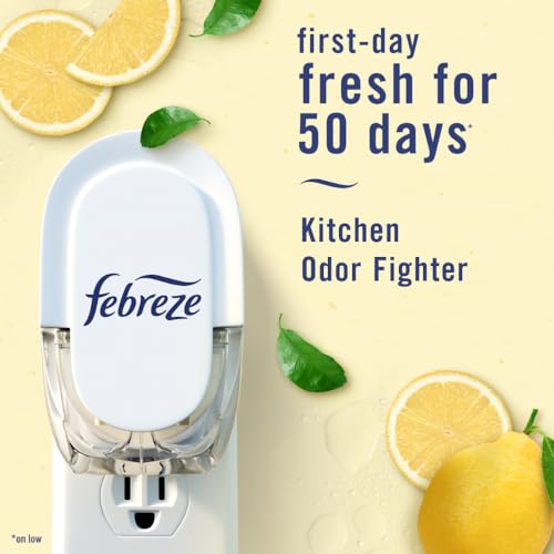 Kitchen Scented Oil Plug-In Air Freshener Refills, Fresh Lemon - 2 Pack