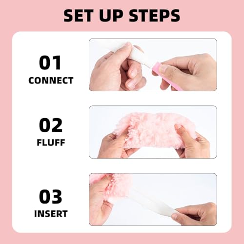 360° Microfiber Duster Cleaning Kit with Handle - 30 Pink Refills