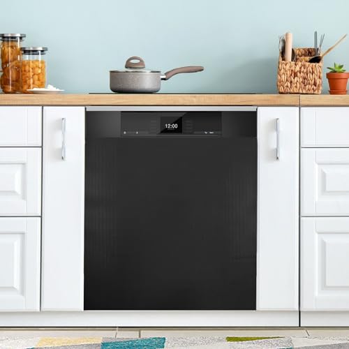 Wudan Black Dishwasher Magnet Cover 23" x 26" Panel for Refrigerator & Dishwasher