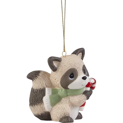 Precious Moments Raccoon Mini Tree Ornament Forest Wildlife Christmas Keepsake