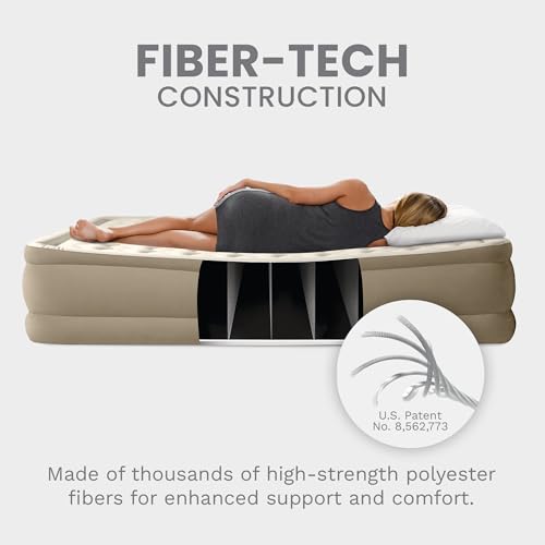 Queen Size 18" Air Mattress with Built-in Pump - Dura-Beam Deluxe