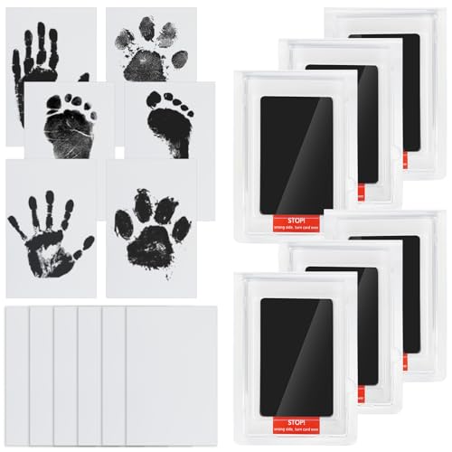 Clean-Touch Inkless Hand and Footprint Kit - 6 Ink Pads & 12 Cards