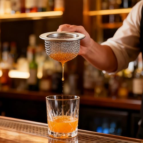 Ghzchuang Double Layer Stainless Steel Cocktail & Whiskey Smoke Filter - 10 Pcs