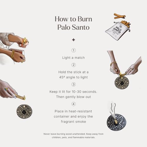 Peruvian Palo Santo Sticks 100g - Natural Smudging Wood for Energy Cleansing
