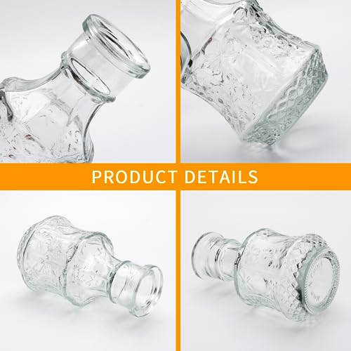 Clear Glass Bud Vases Set of 32 - Small Mini Flower Vases for Centerpieces