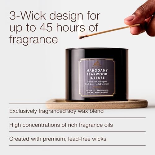 Bath & Body Works Mahogany Teakwood Intense 3-Wick Scented Candle