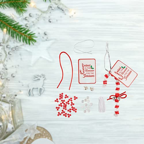 Needzo Christmas Craft Kit - Jesus is the Reason for the Season Ornaments, Pack of 24