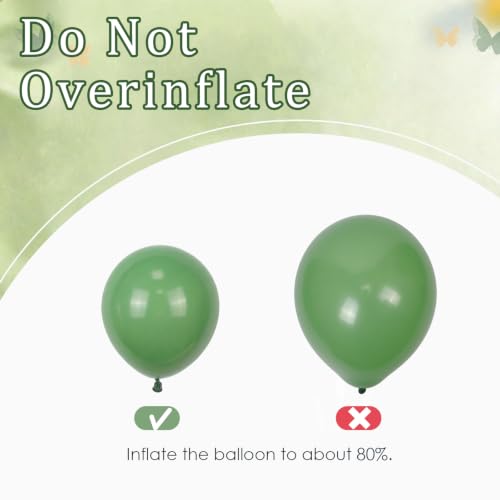 12-Inch Sage Green Balloons with White & Gold Confetti – Pack of 60 (Variation: Green Sand White)