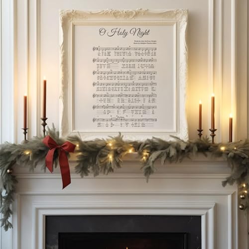 O Holy Night Christmas Wall Art Print 11x14 – JarThenaAMCS Unframed Minimalist Hall Decor