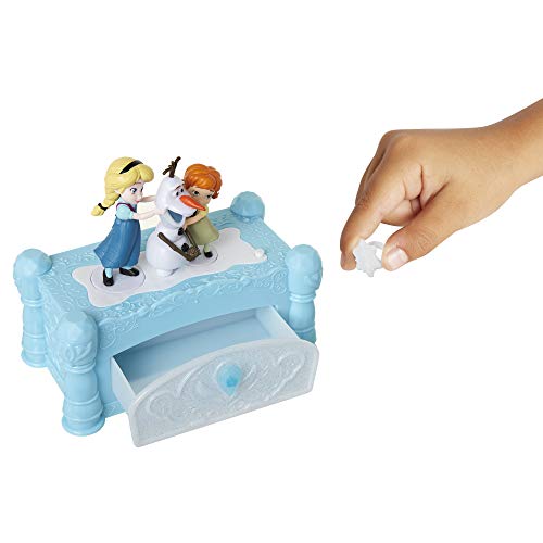 Musical Jewelry Box for Girls with Snowflake Ring and Animated Figures