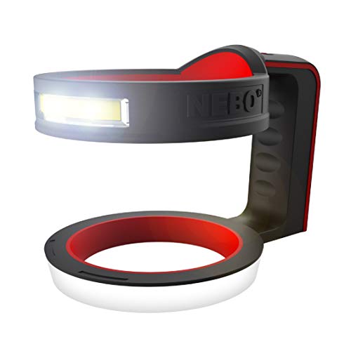 NEBO GLOW Tumbler Handle Light | 220 Lumens, 3 Light Modes, Fits 20 oz & 30 oz Coffee Tumblers, Water Resistant, Ergonomic Handle, LED Camping Lantern & Cup Cradle, Includes 3x AAA Batteries