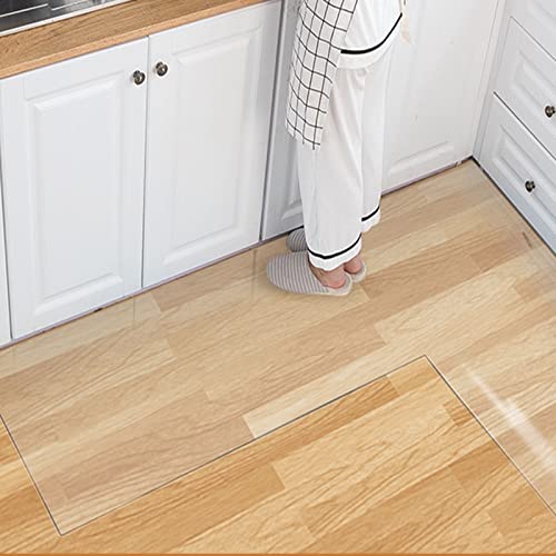Clear PVC Floor Protector Mat - Heavy Duty Waterproof Vinyl Carpet Runner