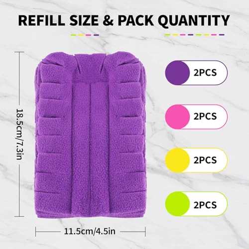 Reusable Microfiber Duster Refills (8 Pack) - Washable Dusting Pads
