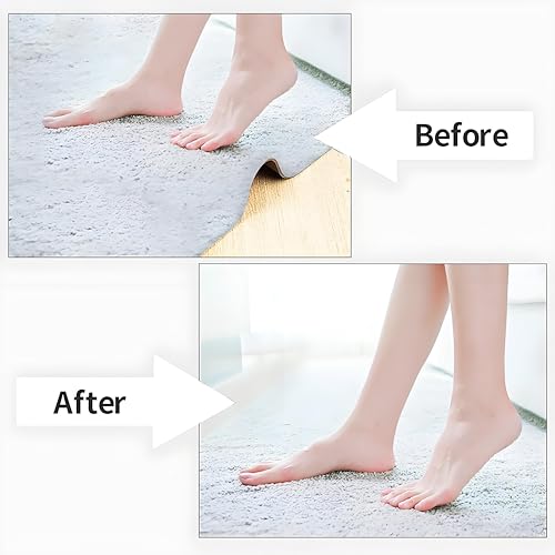 12-Piece Non-Slip Rug Tape, Double-Sided Grippers for Hardwood Floors