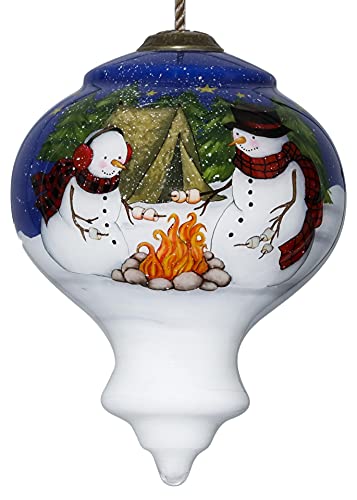 Love You S'more Christmas Ornament - Handcrafted Glass Holiday Decor, 5-Inch