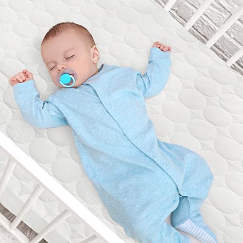 Biloban Waterproof Quilted Crib Mattress Protector Pad 2-Pack, 52" x 28"