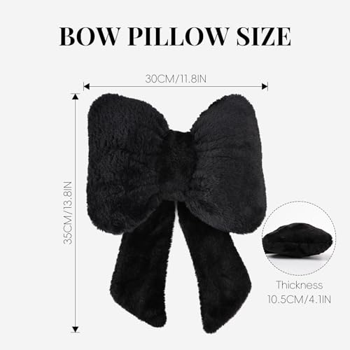 2 Pack Bow Neck Pillows - Plush Car Headrest Cushions for Comfort