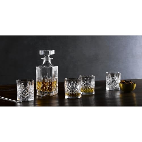 Maxwell Crystal Tumbler Glasses, 11 oz, Set of 4