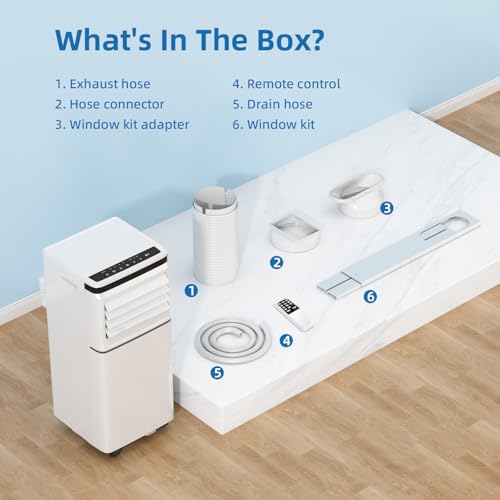 Portable Air Conditioner 3-in-1 Unit with Remote Control and Sleep Mode