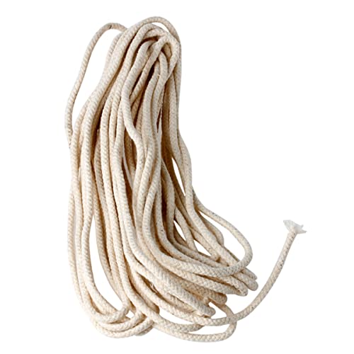 3/8 Inch Round Cotton Oil Lamp Wick Rope, 9.8 Ft Kerosene Replacement