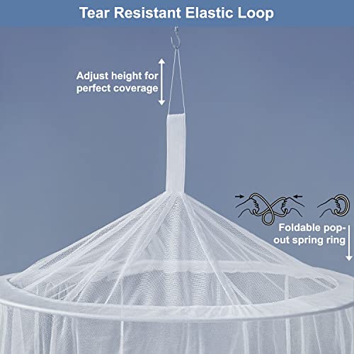 Fully Enclosed Mosquito Net Bed Canopy for Queen & King Beds