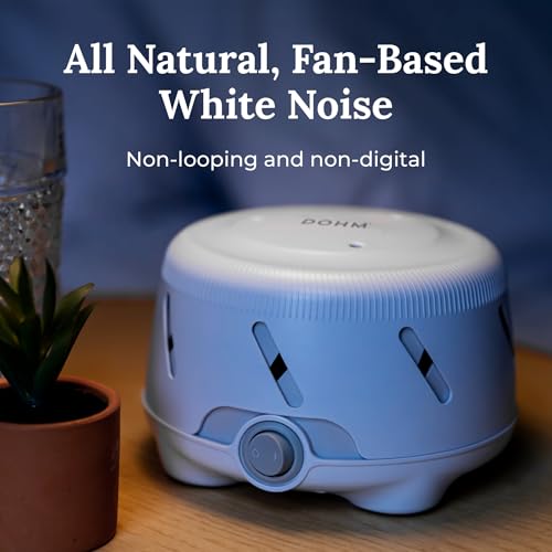 White Noise Sound Machine - Real Fan Non-Looping Sleep Aid for Adults & Baby