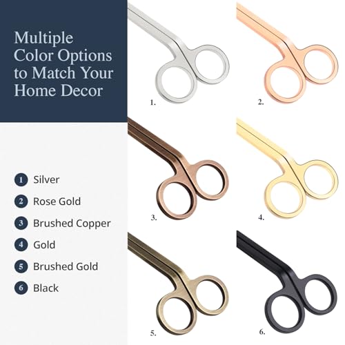 7 Inch Stainless Steel Candle Wick Trimmer for Cleaner Burn
