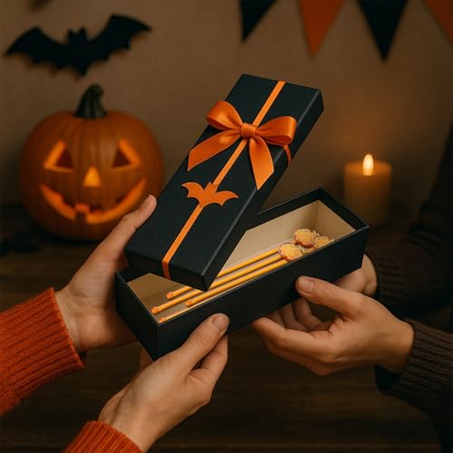 SiliFine Pumpkin Glass Drink Stirrers 12 pcs Fall Swizzle Sticks for Autumn Parties