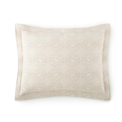 Vienna Matelasse Standard Sham - Elegant White Bedding