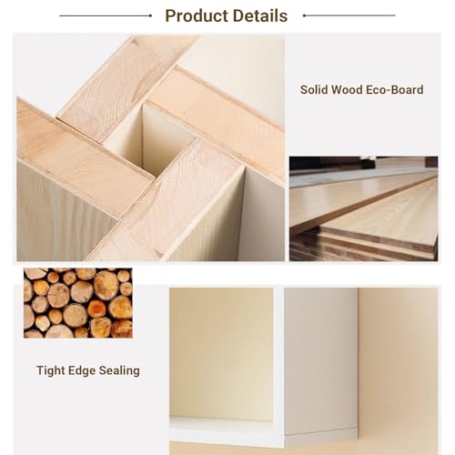 Wooden Wall Mounted Cabinet with Flip-Up Door, 39-Inch Floating Storage Hutch