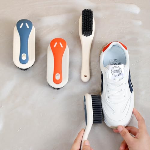Soft Bristle Household Scrub Brush Set - 2 Pack Laundry & Shoe Cleaner