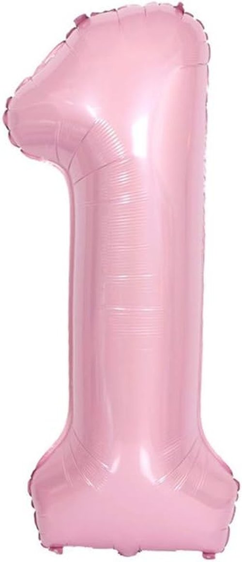 JANOU 40-Inch Pink Helium Foil Balloon - Perfect for 1st Birthday & Baby Shower Celebrations