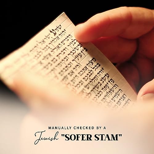 Kosher Mezuzah Case with 4-Inch Hand-Written Scroll - White 5-Inch