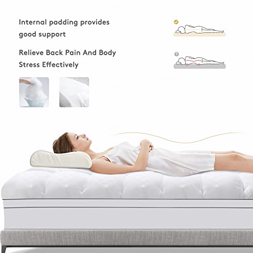 SameBed Queen Mattress Topper - Extra Thick Cooling Down Alternative Pad