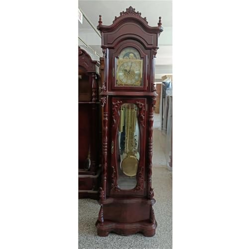 Retro Wooden Grandfather Floor Clock - Classic Quartz Wall & Living Room Decor