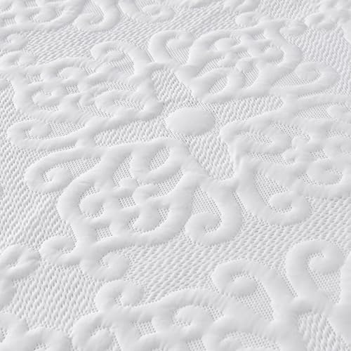 Kingnex Oversized King Bedspread Set - 128x120 White Quilted Coverlet & Shams