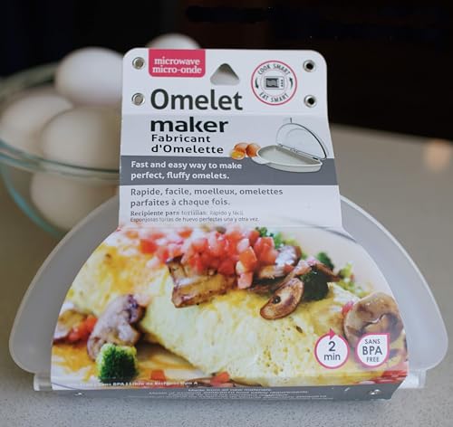 Microwave Omelet Maker, Nonstick 3-Egg Breakfast Cooker, BPA-Free