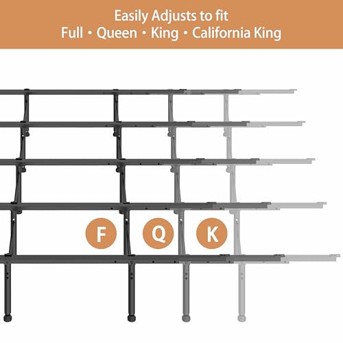 Universal Adjustable Bed Frame Center Support System, 6 to 11 Inch Height
