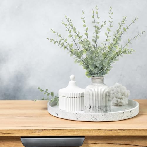 18pcs Artificial Eucalyptus Stems, 14.5-Inch Lifelike Greenery Branches