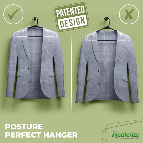 Plastic Clothes Hangers 20 Pack Heavy Duty Space Saving Coat Hangers Aqua