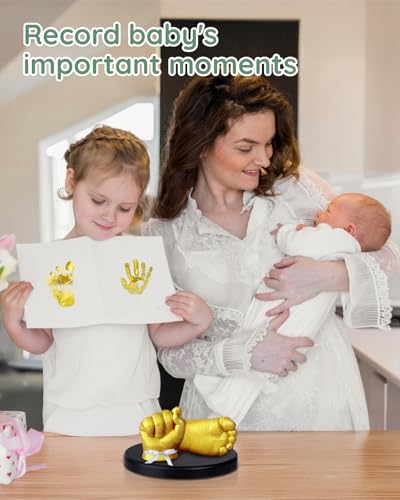 Baby Hand and Foot Casting Kit - 3D Plaster Mold Newborn Keepsake