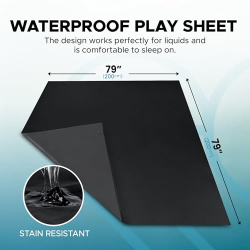 Waterproof Flat Sheet 79x79 Inch, Oil-Proof Massage Table & Bed Throw
