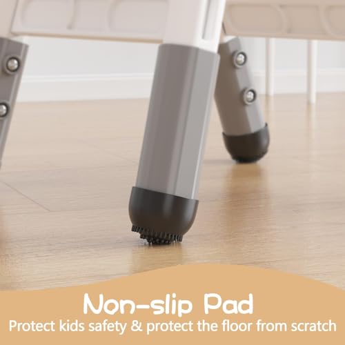 2-Pack Adjustable Kids Chairs, Ergonomic Plastic Seating for Playrooms