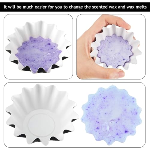 25 Pcs Reusable Silicone Wax Melt Liners for Electric Warmers - Leakproof