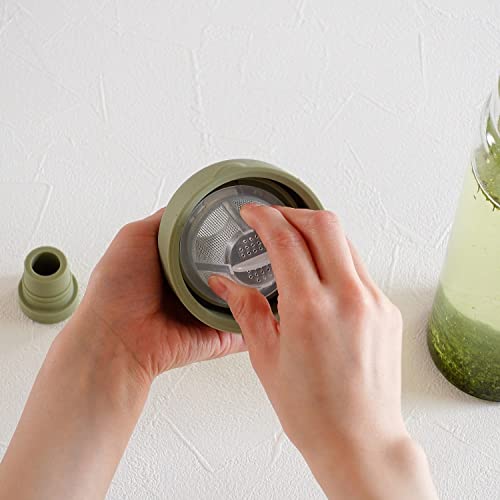 Cold Brew Tea Wine Bottle 750ml Smoky Green Glass