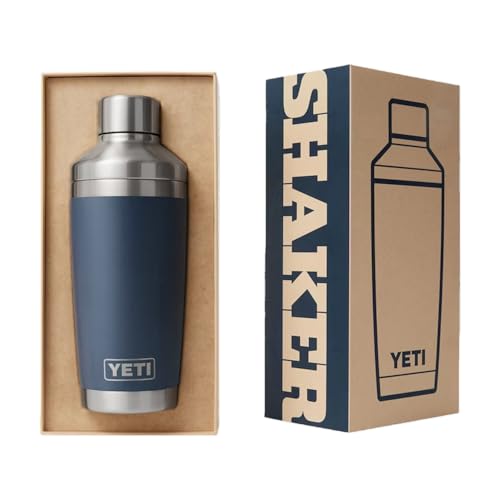 YETI 20 oz Stainless Steel Cocktail Shaker with Cape Taupe Finish - Insulated & Leak-Resistant